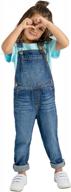 adjustable strap overalls for slim toddler boys - offcorss overol niños in sizes 2t to 5t logo