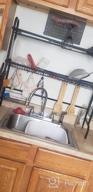 img 1 attached to 2-Tier Stainless Steel Over The Sink Dish Drying Rack W/ Utensil Holder - HOWDIA Kitchen Counter Drainer review by Douglas Norton