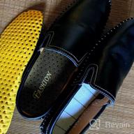 картинка 1 прикреплена к отзыву Experience Ultimate Comfort with YiCeirnier Leather Loafer Slippers от Nick Nigerson