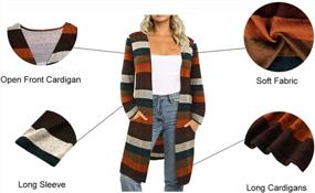 img 1 attached to Plus Size Women'S Open Front Long Cardigan Coat XL-5XL Fall Lightweight Outwear