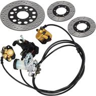 mophorn go-kart brake master cylinder kit: complete 150cc hydraulic brake system for universal go karts - includes cylinder, hose, caliper, pad логотип