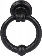 skandh iron black antique с порошковым покрытием 5-дюймовый ребристый дверной молоток логотип