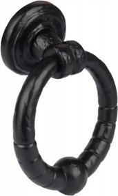 img 3 attached to SKANDH Iron Black Antique Powder Coated 5" Inch Ribbed Door Knocker