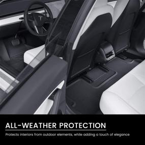 img 1 attached to 🚗 2020-2022 Tesla Model Y Farasla All-Weather Floor Mats: Complete Protection for Every Season