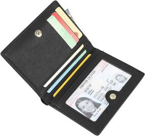 img 1 attached to 👛 Leather Bifold Wallet with Zip Pocket - Ideal Women's Handbag & Wallet Essential