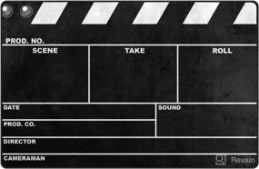 img 4 attached to 🎥 ALAZA Classic Movie Clapboard Black Area Rug: Stylish Non-Slip Floor Mat for Living Room & Bedroom (60 x 39 inches)