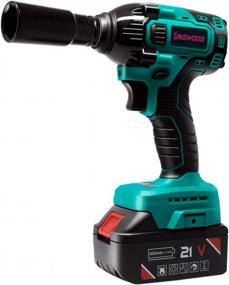 img 3 attached to KINSWOOD 20V Cordless Impact Wrench With Powerful Brushless Motor And Max 320 Ft-Lbs Torque, Includes 3.0A Li-Ion Battery, 4Pcs Driver Impact Sockets, And Fast Charger