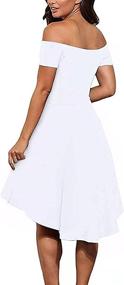 img 2 attached to CUQY Shoulder Cocktail Wedding Dresses Women's Clothing : Dresses