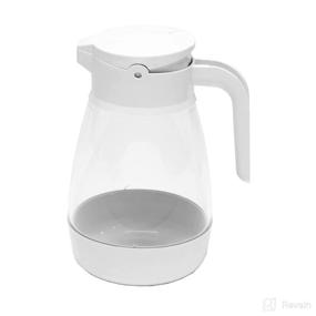 img 4 attached to Service Ideas SY916WH Syrup Dispenser - 16 oz White/Clear: Convenient Solution for Dispensing Syrups