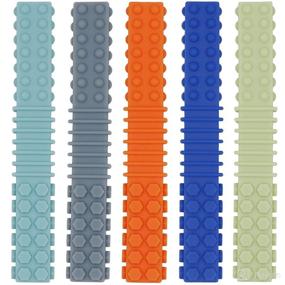 img 4 attached to 🧸 5 Pack Silicone Sensory Chew Toys for Autistic Children: Chew Sticks for Autism, ADHD, SPD, Oral Motor Skills, Special Needs Chewies