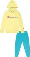 champion heritage fleece hoodie clothes girls' clothing : active logo