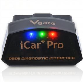 img 4 attached to Vgate ICar Pro Bluetooth 3.0 OBD2 считыватель кодов OBDII сканер инструмент диагностики неисправностей автомобиля с проверкой света Check Engine для Torque Android