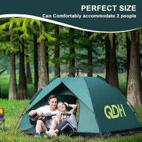 img 1 attached to Ultralight Instant Pop Up Tent For Camping And Backpacking - Portable 2 Person Cabana Beach Tent With Screen Door - Easy Set Up And Carry For Outdoor Adventures
