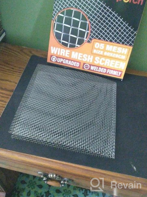 img 1 attached to MAPORCH 304 Stainless Steel Mesh Screen - 5 Wire Woven Metal Mesh 29Cm X 60Cm (23.6” X 11.4”) For Ventilation, Animal Cages, Security, And Cabinet Applications (1 Piece) review by Jason Bolden