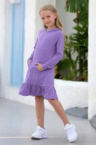 img 1 attached to GORLYA Raglan Sweatshirt GOR1060 Leopard Girls' Clothing ~ Dresses