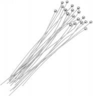 beadaholique 5005377b fancysterling10 piece1 5mmballheadpins 24 gauge 1 5 inch logo