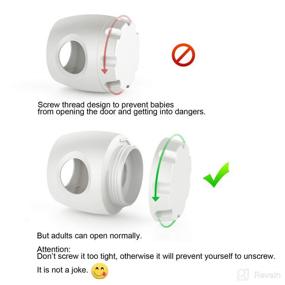 img 3 attached to 4 Pack Uxoz Door Knob Safety Cover - Baby Safety Handle Protection 🚪 with Screw Thread Design | Reliable, Reusable Solution to Prevent Kids from Removing Covers