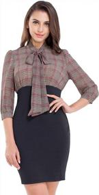 img 2 attached to Women'S 3/4 Sleeve Open Front Blazer Jacket - Lightweight Ruched Cardigan For Work Office Business