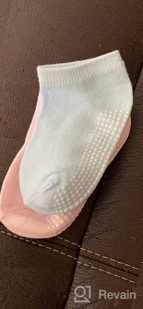 img 1 attached to Keep Your Little Ones Safe And Stylish With CozyWay Non-Slip Toddler Ankle Socks - 12/14/15 Pairs Available! review by Jason Daves