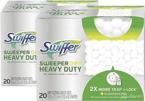 img 4 attached to 🧹 Swiffer Sweeper Heavy Duty Dry Sweeping Cloths - Pack of 40 - Essential for Efficient Cleaning