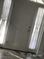 img 1 attached to Beautiful Grey Semi-Sheer French Door Curtains - Perfect For Any Home Decor! review by Alex Marshall