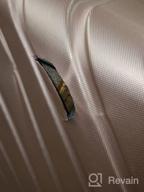 картинка 1 прикреплена к отзыву 🧳 Travel in Style with Apelila's 4-Piece Hardshell Luggage Set in Rose Gold - Includes Spinner Wheels, Free Cover & Hanger от Joshua Johnson