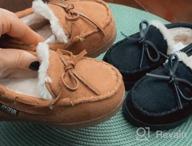 img 1 attached to 👶 Cozy and Protective Moccasin Slippers Toddler Loafers for Boys review by Greg Bloom