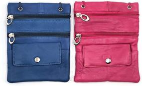 img 1 attached to 👜 Premium Leather Organizer Shoulder Pocket Handbag for Women - Stylish Handbags & Wallets with Shoulder Strap