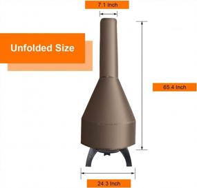 img 3 attached to Защитите свой уличный Chiminea с водонепроницаемым чехлом Coolrunner'S - прочная ткань Оксфорд 190T с УФ-стабилизированным внутренним покрытием и системой блокировки Drawcord