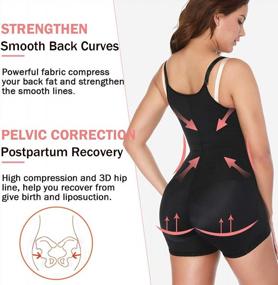 img 2 attached to Post-Surgery Bodysuit For Women: Tummy Control Compression Garments With Shapewear Features And Fajas Moldeadoras For Effective Liposuction Recovery