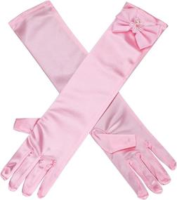 img 4 attached to Versatile Princess Dress Up Photography Accessories for Girls' Special Occasion Gloves