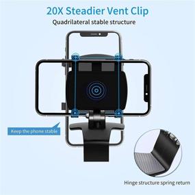 img 2 attached to HooYiiok Cell Phone Holder for Car - 360 Degree Rotation Adjustable Mount - Universal Stand for 4 to 7 Inch Smartphones