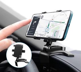 img 4 attached to HooYiiok Cell Phone Holder for Car - 360 Degree Rotation Adjustable Mount - Universal Stand for 4 to 7 Inch Smartphones