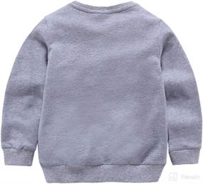 img 3 attached to DCUTERQ Kids' Crewneck Thin Sweatshirt: Stylish Boys' & Girls' Long Sleeve Cotton Pullover for Sporty Comfort