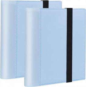 img 4 attached to 2-Pack Blue Photo Album Books For 8X10 Pictures - Holds 68 Photos, Perfect For Art Portfolio And Kids Artwork, 10X8 Sheet Protector Folder For 8X10 Photos And Artworks