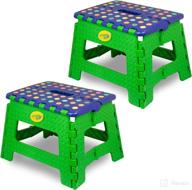 🪜 crayola 9” inch folding step stool (2 pack): a versatile toddler’s step stool for learning, kitchen helper, potty training, and more! логотип