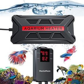 img 4 attached to 🐟 MantaMaze 800W/1000W Submersible Aquarium Heater: Titanium Steel Fish Tank Heater for 55-265 Gallon Tanks - 2022 Upgraded Model