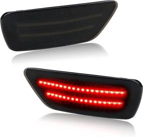 img 4 attached to 🚗 Enhance Safety and Style with HERCOO Rear Bumper Reflector Lights for Jeep Grand Cherokee, Compass Patriot, Dodge Journey (2012-2021)