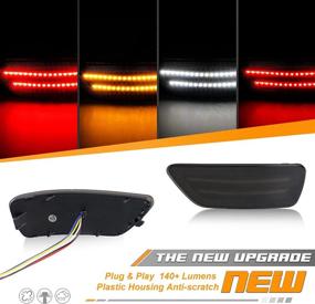 img 3 attached to 🚗 Enhance Safety and Style with HERCOO Rear Bumper Reflector Lights for Jeep Grand Cherokee, Compass Patriot, Dodge Journey (2012-2021)