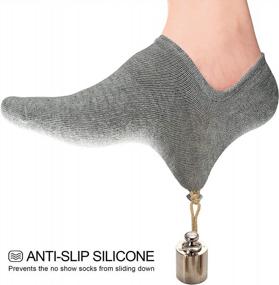 img 1 attached to Wernies No Show Socks Women: Low, Non-Slip & Flat Boat Line - 4/8 Pairs!