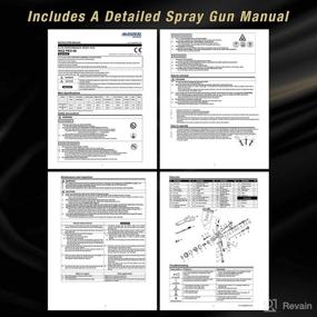 img 1 attached to Master Pro 88 Series Elite Performance HVLP Spray Gun Ultimate Kit + 3 Fluid Tip Sets 1.3, 1.4 & 1.8mm + Air Pressure Regulator Gauge, MPS Cup Adapter - Ideal for Automotive Basecoats, Clearcoats & Primers