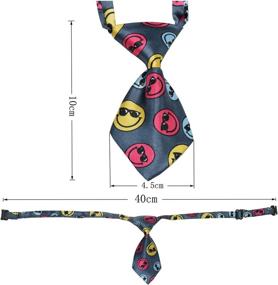 img 2 attached to 🐶 Pack of 15 Baby Boy Pet Neckties for Cats and Dogs - Assorted Cute Styles, Adjustable Tie Collars