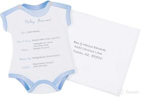 img 2 attached to Wilton Blue Boy Onesie Fill-in Baby Shower Invitations: Pack of 12