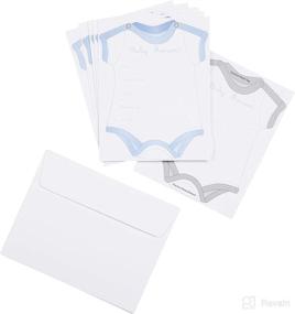 img 3 attached to Wilton Blue Boy Onesie Fill-in Baby Shower Invitations: Pack of 12