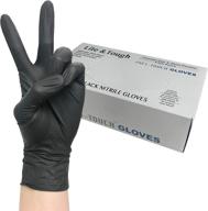 🧤 infi-touch lite & tough black nitrile glove: superior lite duty protection, powder free (100 gloves) logo