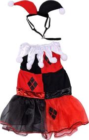 img 3 attached to ❤️ Eye-Catching Red: Rubie's DC Comics Harley Quinn Pet Costume - Perfect for Small Dogs!