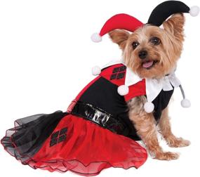 img 4 attached to ❤️ Eye-Catching Red: Rubie's DC Comics Harley Quinn Pet Costume - Perfect for Small Dogs!