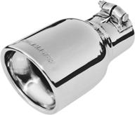 🚗 flowmaster 15365 stainless steel straight roll exhaust tip - 4 inch x 7.5 inch x 2.5 inch logo