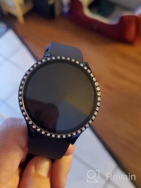 img 1 attached to Sparkle Your Samsung Galaxy Watch 4 With Goton PC Crystal Diamond Screen Protector And Protective Bumper Cover - Perfect For Women And Girls (Silver, 40Mm) review by Jasmine Oliver