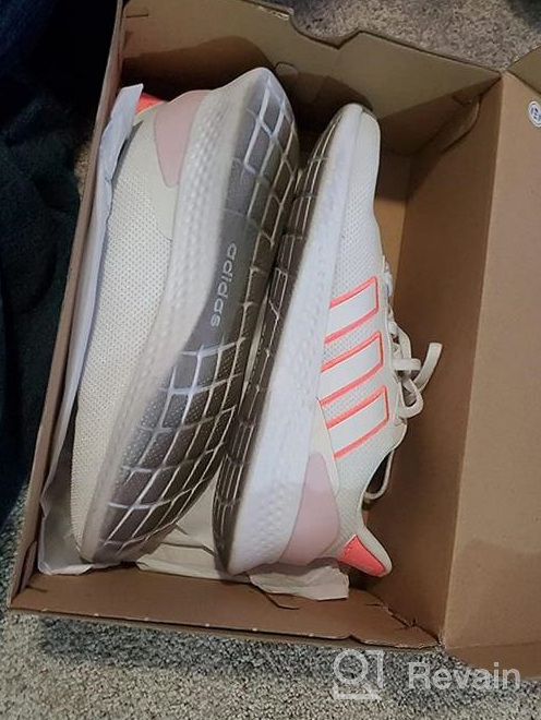 img 1 attached to Adidas Puremotion Vapour White Orange Girls' 👟 Shoes and Athletic: Perfect Blend of Style and Performance. review by Leslie Cyrius